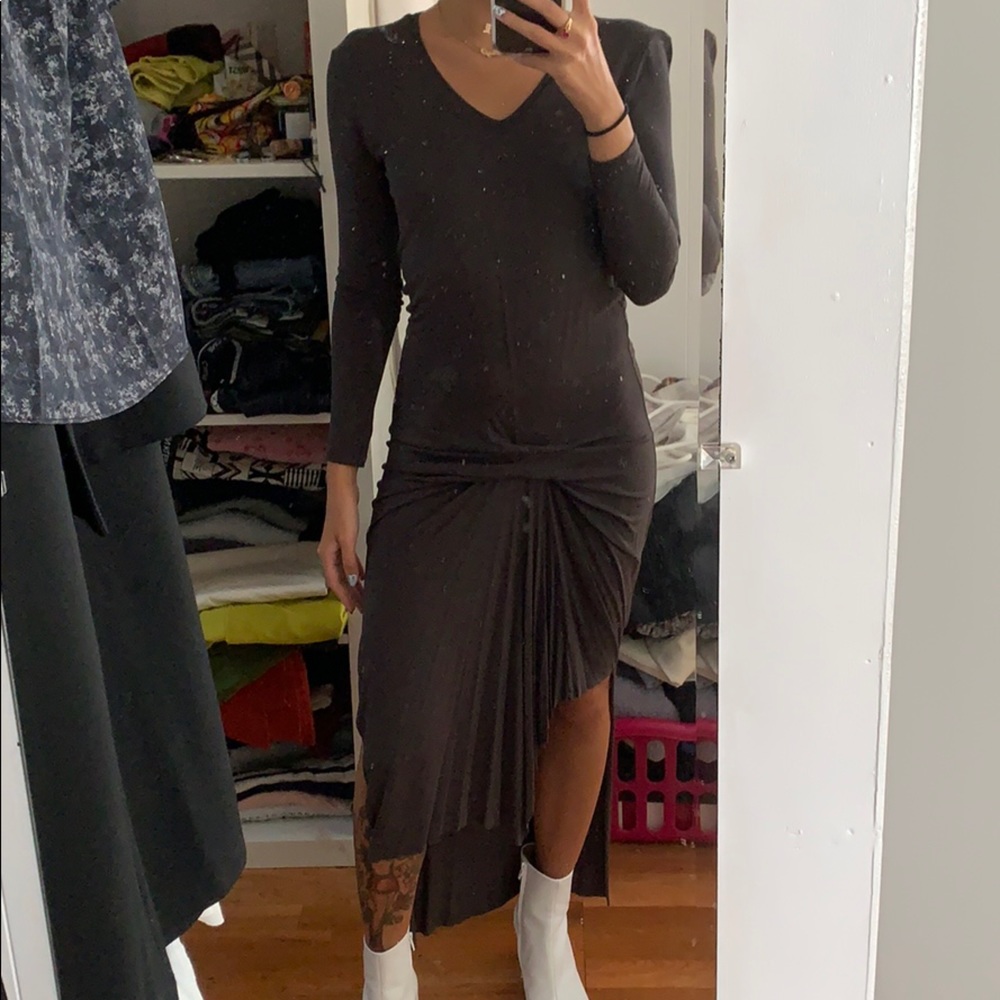 SOLD - Allsaints Draped Jersey Dress